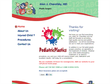 Tablet Screenshot of pediatricplastics.com